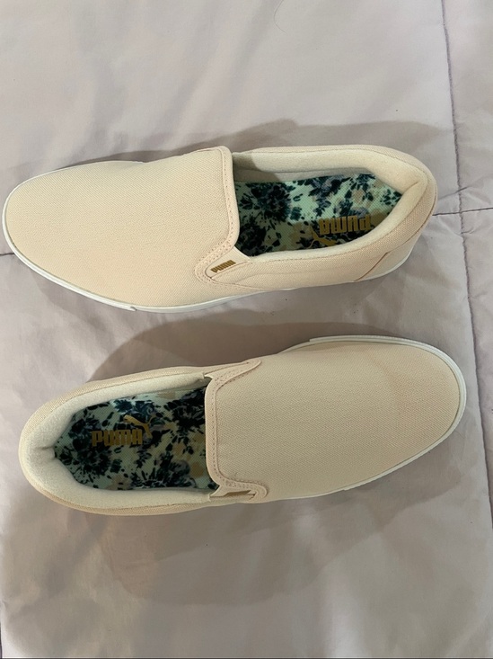 Puma Shoes - Slip-On Canvas Sneakers in Light Pink